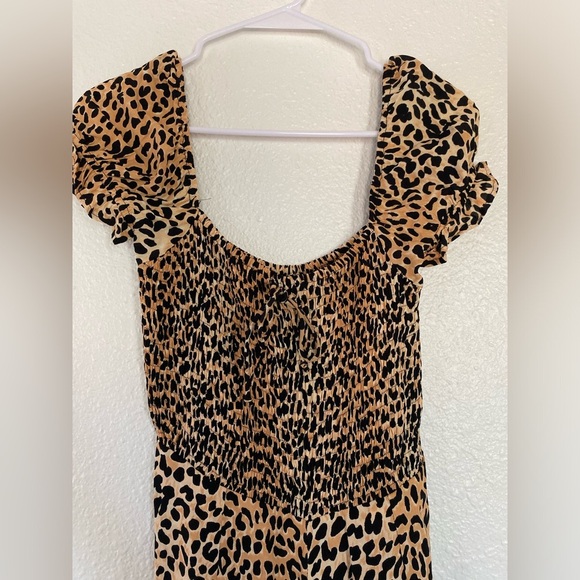 Faithfull The Brand Della Leopard Print Jumpsuit XS/2 - Picture 7 of 12